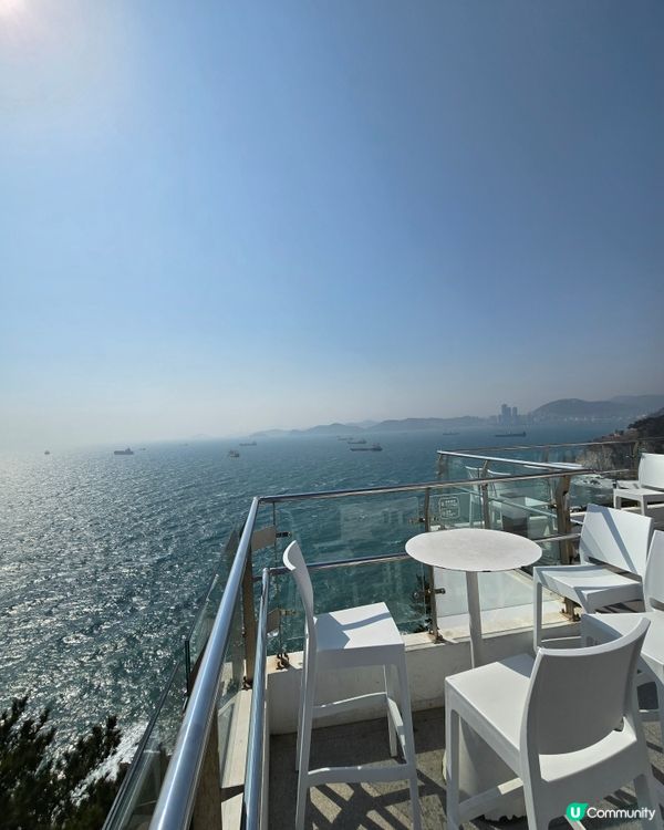 釜山影島打卡聖地！白色夢幻建築，海景咖啡廳☕️