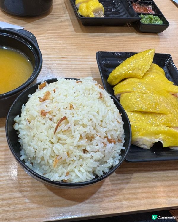 𝟔𝟑蚊海南雞飯🐔無芽菜墊底 啲雞越食越有？