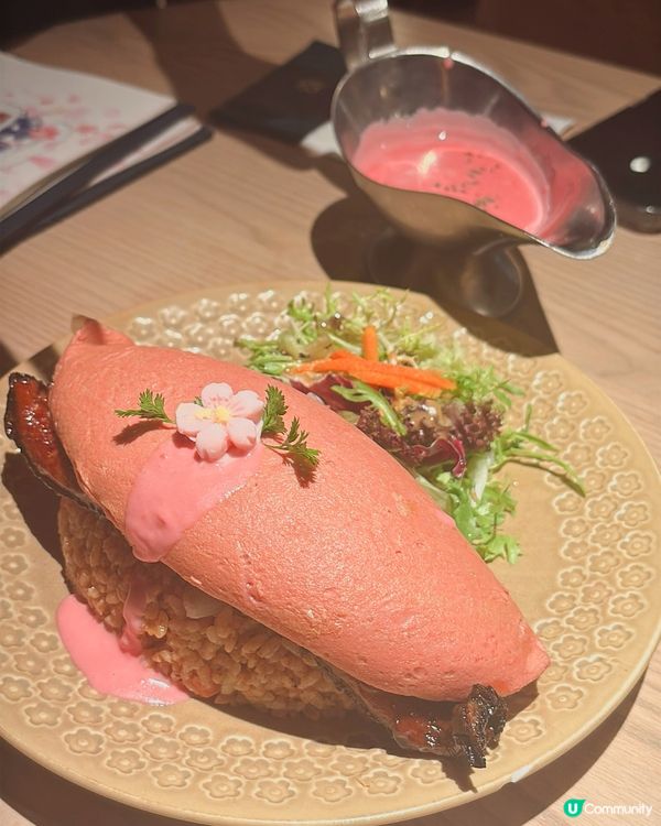 粉紅色蛋包飯？！喫茶ちょうぼ🌸春日限定櫻花Menu🌸