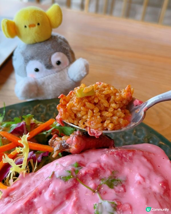 櫻花蛋包飯好靚🌸