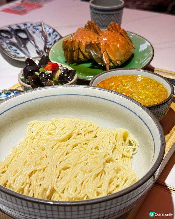 「超好吃的蟹黃麵！！😻」