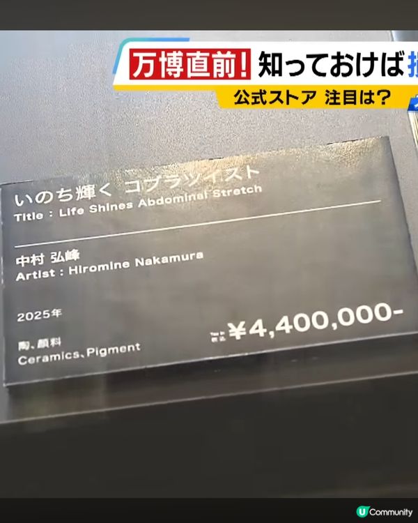 🤩🤩🇯🇵萬博最貴記念品價值7位數字的💵💵💵