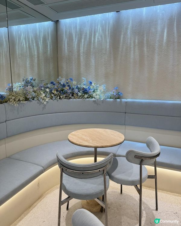 新派港式下午茶藍白格調