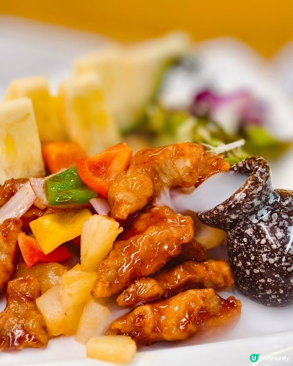 令人喜出望外嘅鮮菠蘿拔絲咕嚕肉🤗