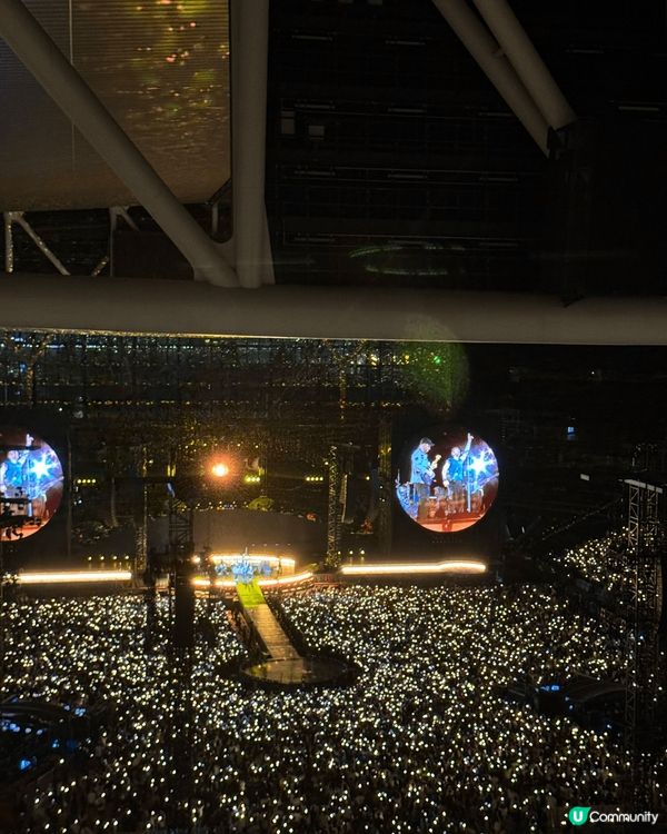 在啟德主場館睇Coldplay演唱會！好正呀！Stadium...