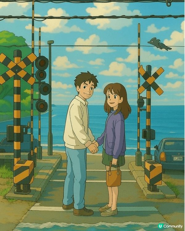 喺我哋周年紀念日當日，我哋去咗日本鎌倉旅行，排隊等咗好耐先影...