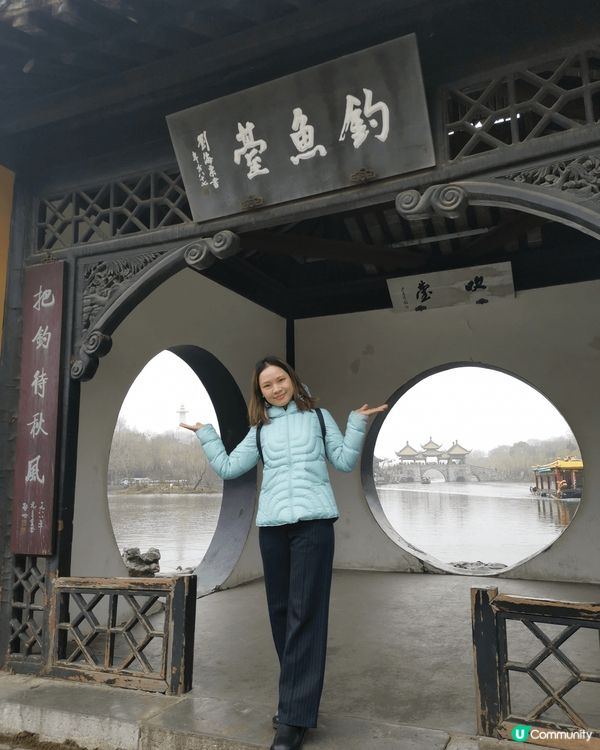 揚州之旅 ：煙雨濛濛的早上令整個瘦西湖看起來更有意境，多謝途...