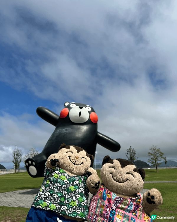 去熊本一定要影熊本熊！熊本市近郊有個大型戶外打卡區！少人流，...