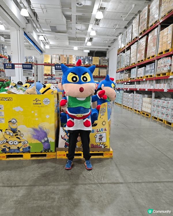 山姆超市多咗好多可愛卡通公仔，有我最鍾意嘅蠟筆小新動感超人超...