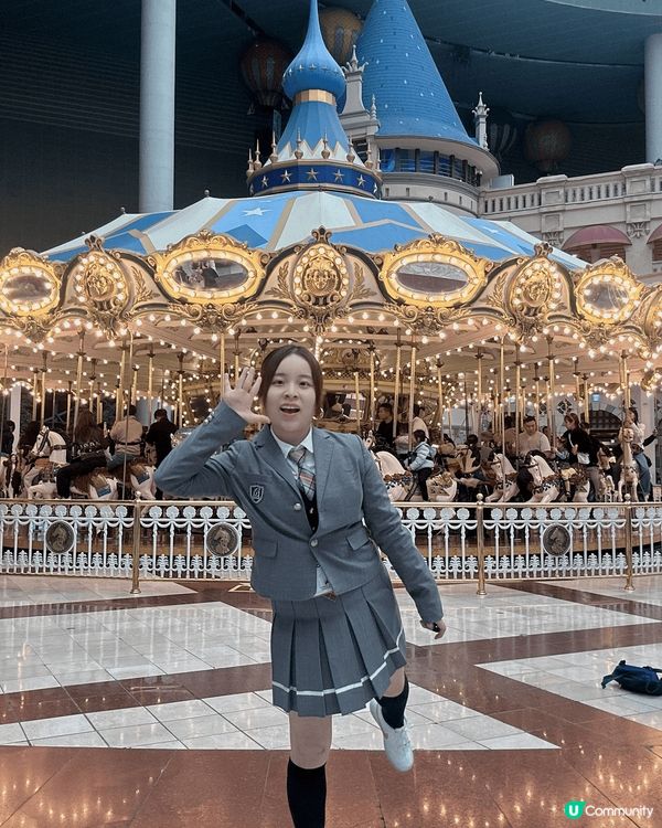 韓國首爾樂天世界可以著校服打卡！ 單身即地獄拍攝地 好正