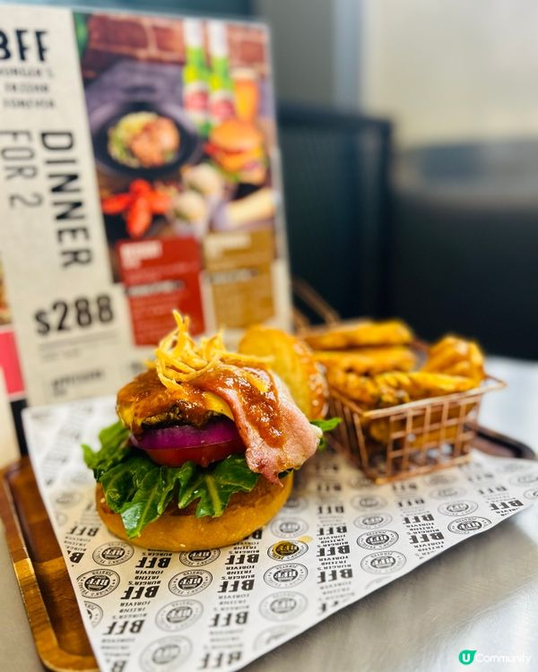 元朗必食🍔新鮮牛肉漢堡！🤤