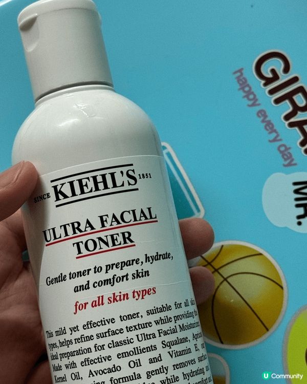 圖中的是keihls保濕系列爽膚水，很適合乾性皮膚的人使用，...