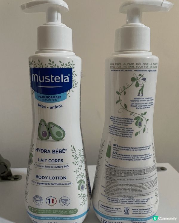 Mustela髮膚沐浴啫喱，適合兒童使用，徹底清潔，同時顧及...