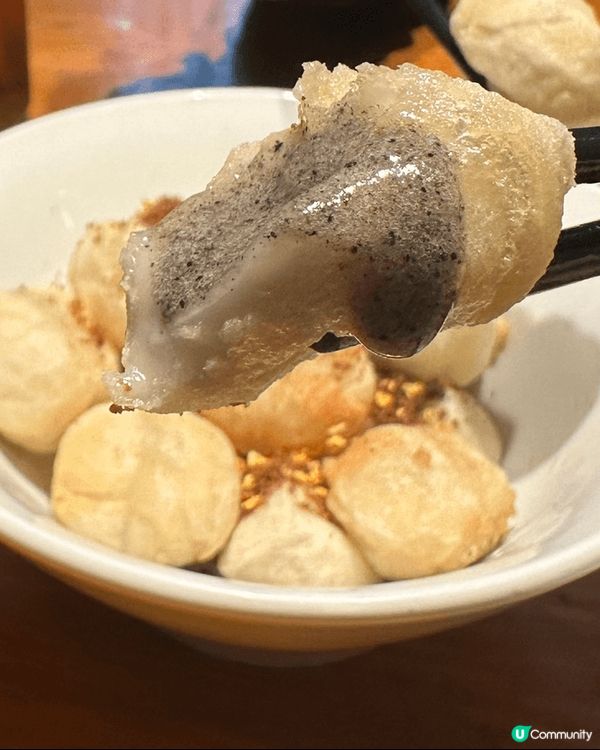 水牛奶酥皮蛋撻/開心果芋圓西米露/炸黑芝麻餡湯圓，非常推介👍...