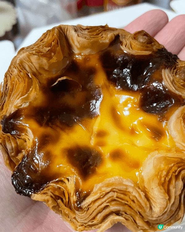 Cacaolab 的70%朱古力蛋撻，70%朱古力餡在蛋撻中...