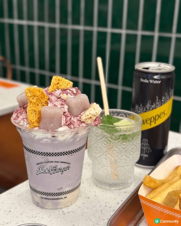 Sick! burger有杯超邪惡嘅奶昔叫做”香芋維他奶sh...