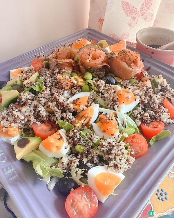 清新沙律😋配自家製黑醋檸檬沙律汁