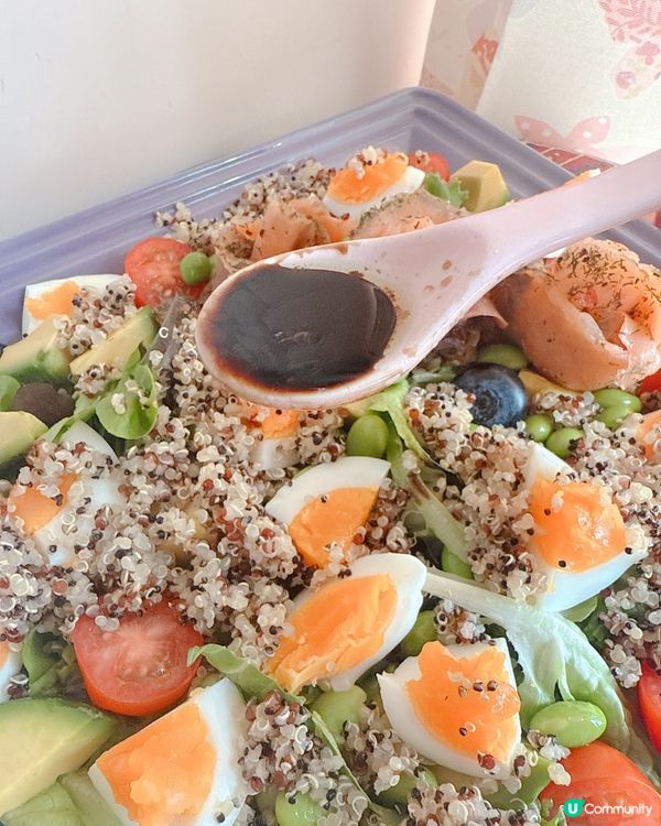 清新沙律😋配自家製黑醋檸檬沙律汁