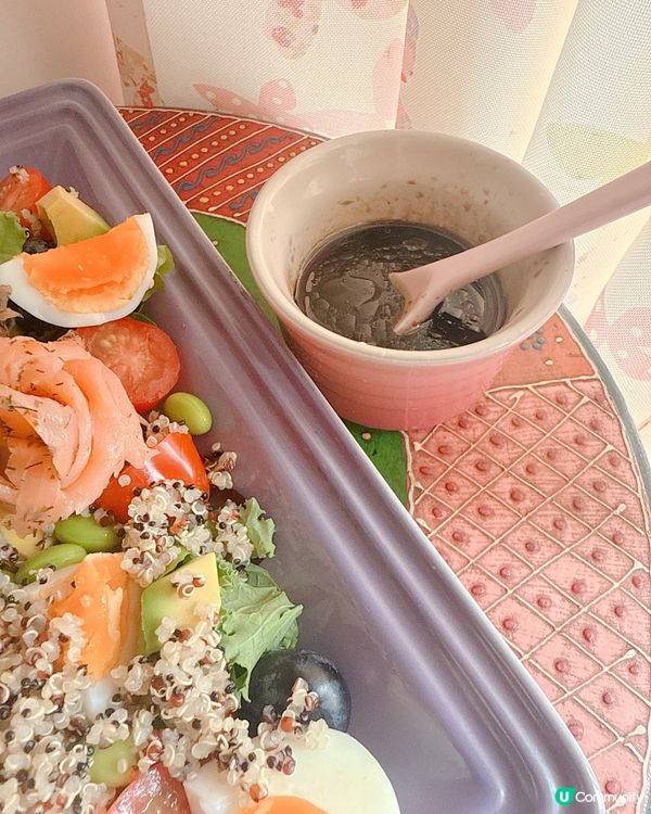 清新沙律😋配自家製黑醋檸檬沙律汁