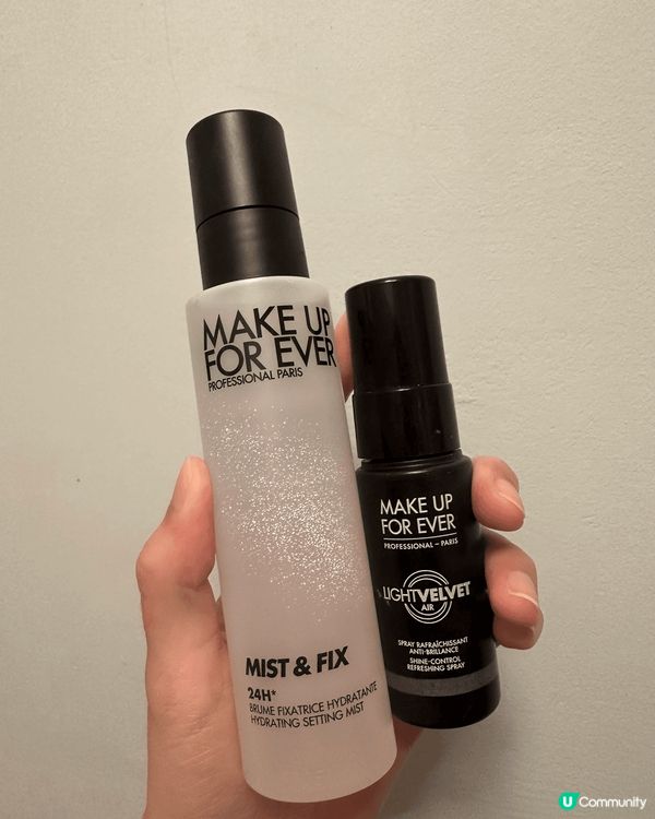 美妝好物！定妝噴霧，分咗兩種妝前及妝後使用，也有分大細siz...
