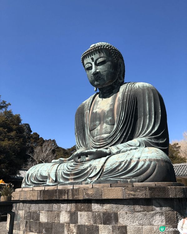 這座稱為鎌倉大佛的青銅制佛像可追溯至 13 世紀，是日本第二...