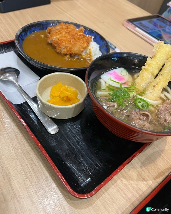 ［抵食推介］超好味咖喱炸豬扒豬+牛肉烏龍麵1000円有找!