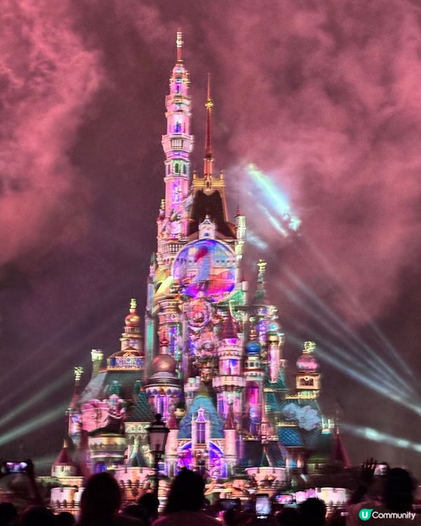 香港迪士尼樂園煙花夜景! 如果你都鍾意我嘅分享如果都鍾意我嘅...