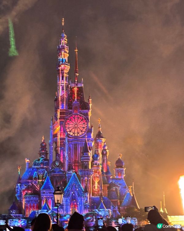 香港迪士尼樂園煙花夜景! 如果你都鍾意我嘅分享如果都鍾意我嘅...