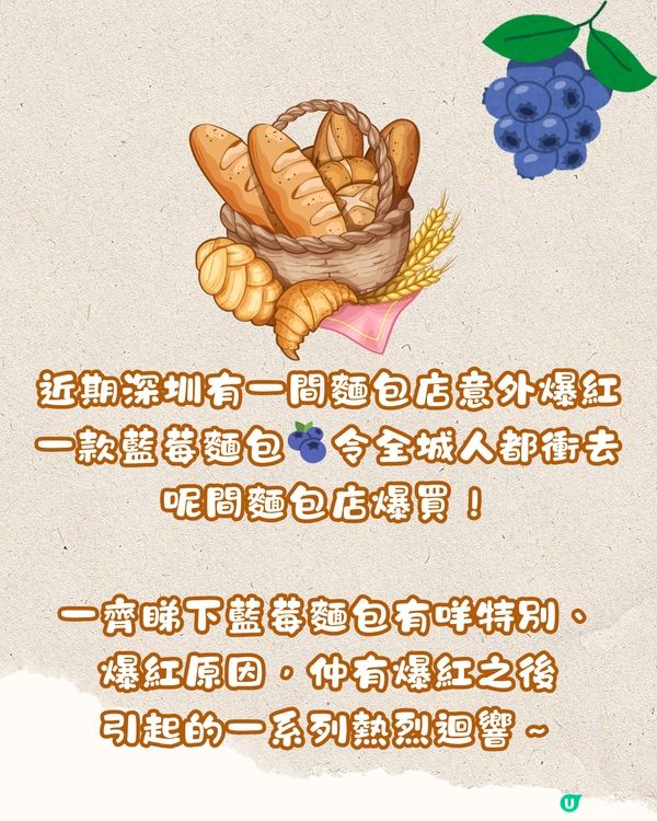 深圳近期爆紅藍莓包🫐45萬人點讚❤️店外現超長人龍😲究竟有咩咁特別？
