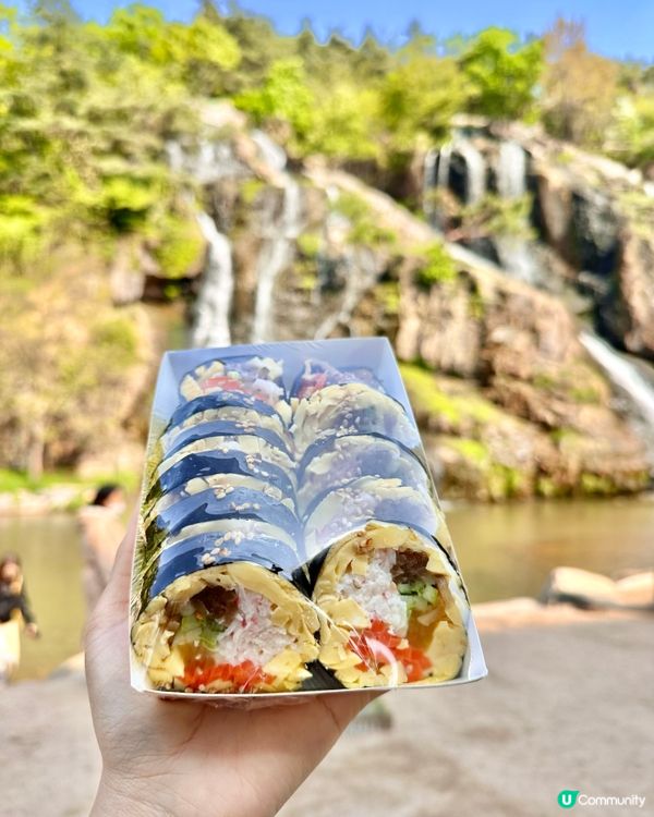 🇰🇷 去弘濟川看瀑布途中發現一間唔錯嘅紫菜包飯小店