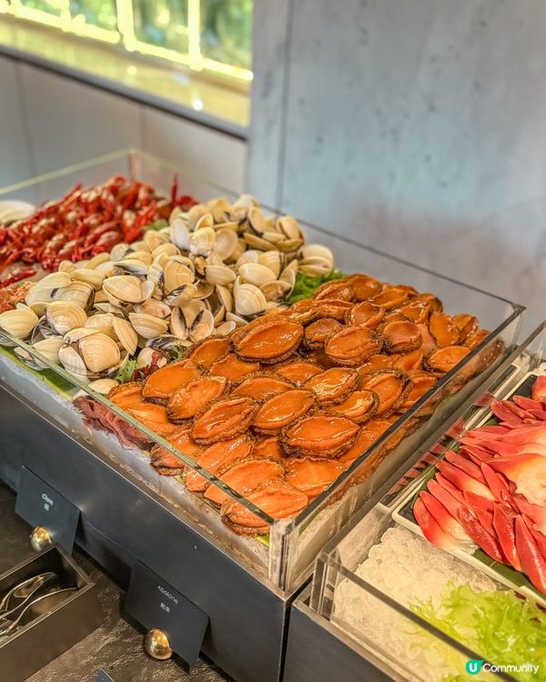 🏛️美利酒店𝘎𝘢𝘳𝘥𝘦𝘯 𝘓𝘰𝘶𝘯𝘨𝘦˚ ༘ 海鮮半自助晚餐🦞