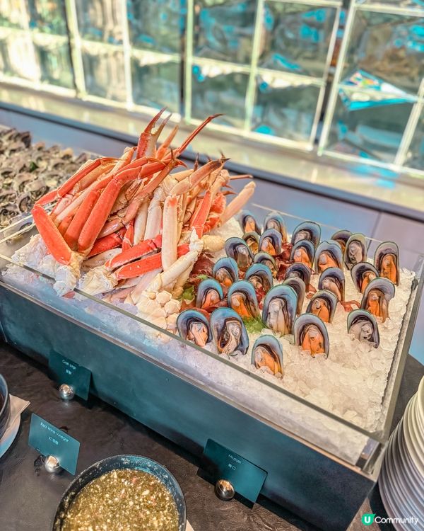 🏛️美利酒店𝘎𝘢𝘳𝘥𝘦𝘯 𝘓𝘰𝘶𝘯𝘨𝘦˚ ༘ 海鮮半自助晚餐🦞