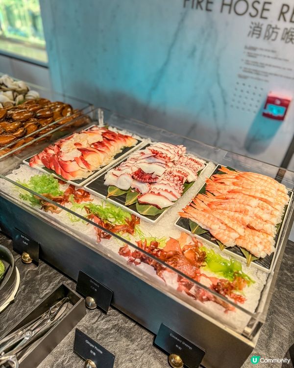 🏛️美利酒店𝘎𝘢𝘳𝘥𝘦𝘯 𝘓𝘰𝘶𝘯𝘨𝘦˚ ༘ 海鮮半自助晚餐🦞