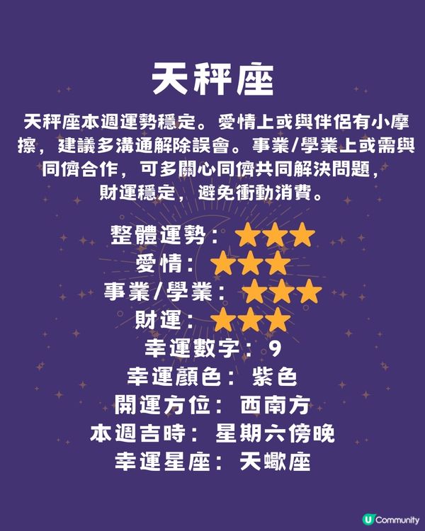 12星座本週運程(28/4-4/5)🌟