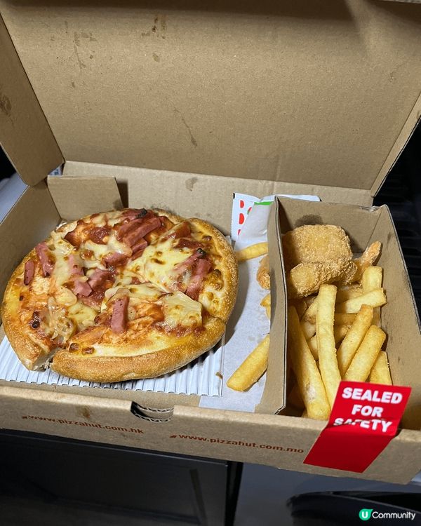 Pizza Hut的一人餐款式多，可自由配搭，滿足個人喜好，...