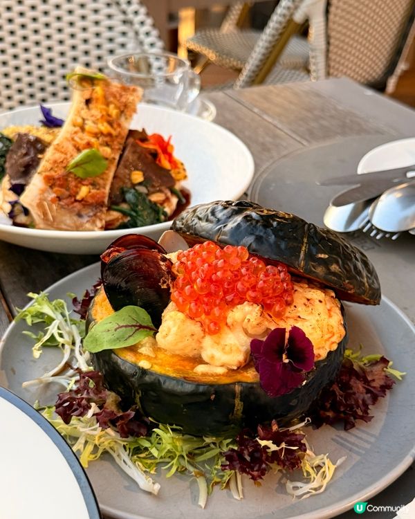 🇭🇰這家海景餐廳的漂亮飯已經next level了⋯