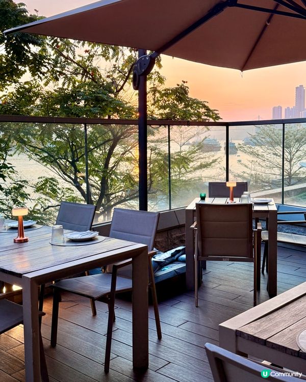 🇭🇰這家海景餐廳的漂亮飯已經next level了⋯