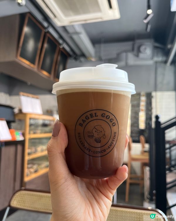 紅磡爆餡小店拉絲麻糬bagel 😋