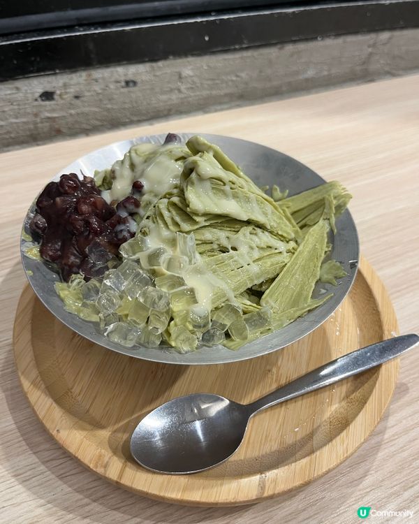 抹茶雪花冰🍵❄️  茶味濃郁，入口即溶！