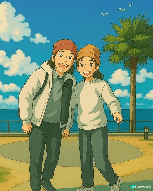 和女兒去日本Outlet，不是血拼，而是欣賞外面的風光