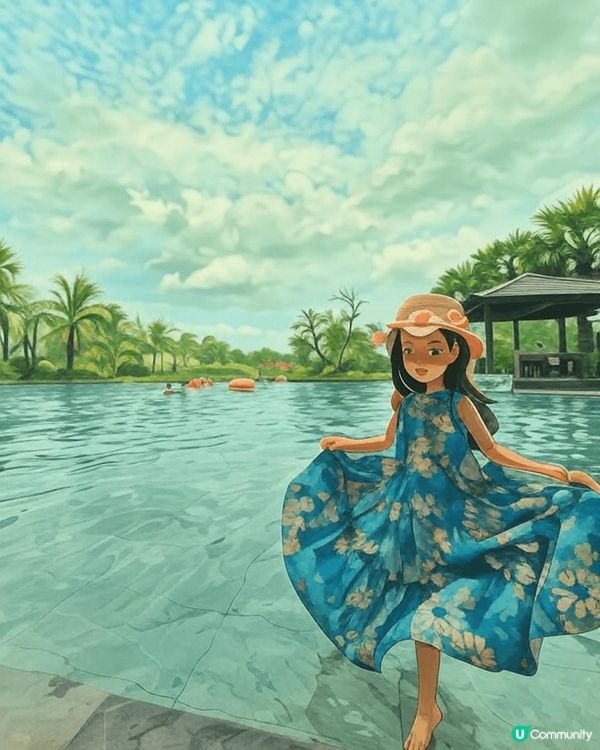 旅行打咭3大要素，藍天白雲，靚人，靚景！