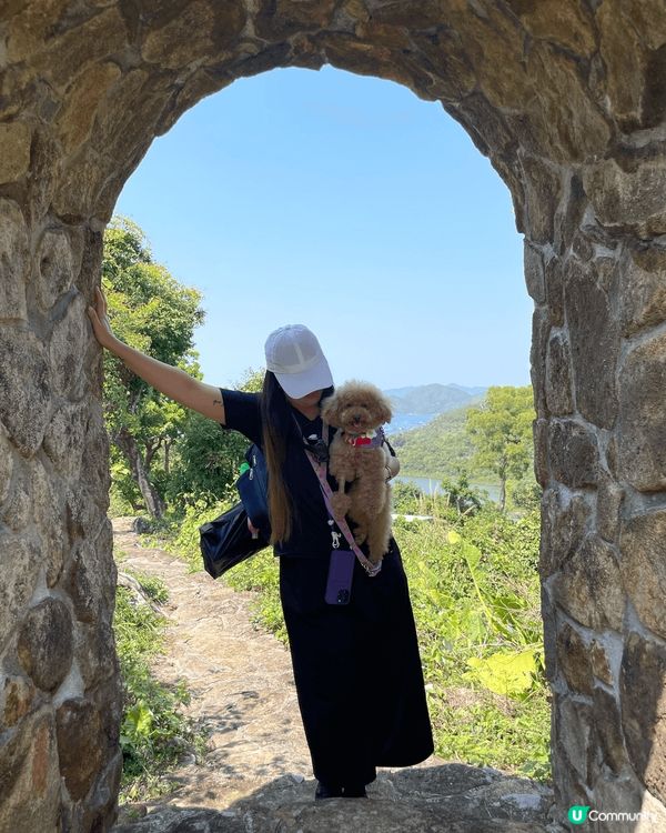 每個禮拜都會帶住愛犬遊山玩水周圍去玩，
