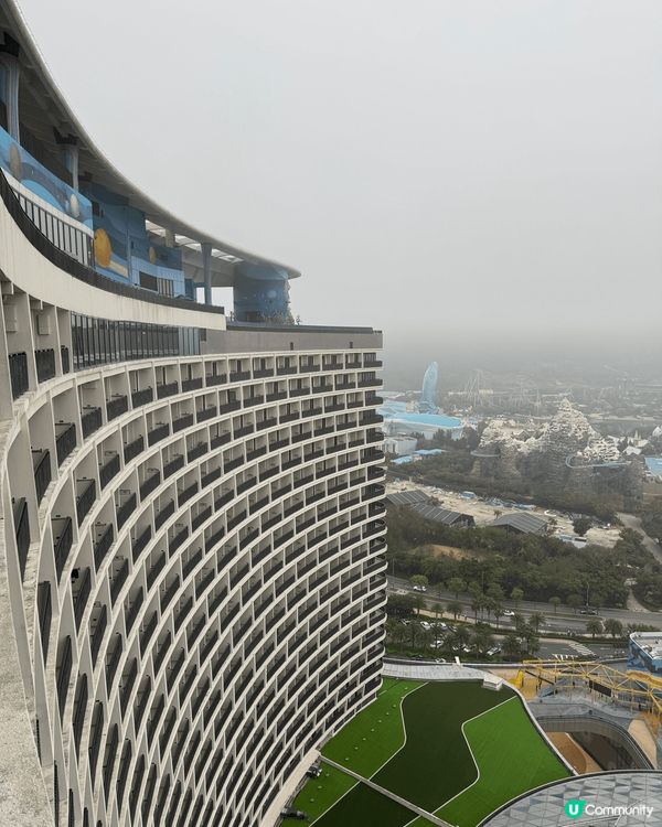 首次來珠海長隆飛船酒店，房間環境舒適，而且整潔，景觀開揚，加...