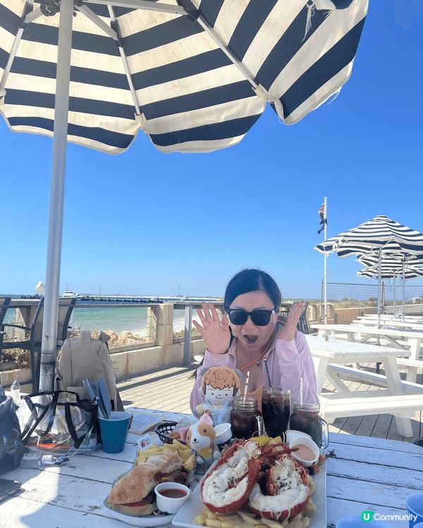 新年西澳珀斯遊沙漠滑沙享用出名澳洲龍蝦，最最最期待粉紅湖😍開...