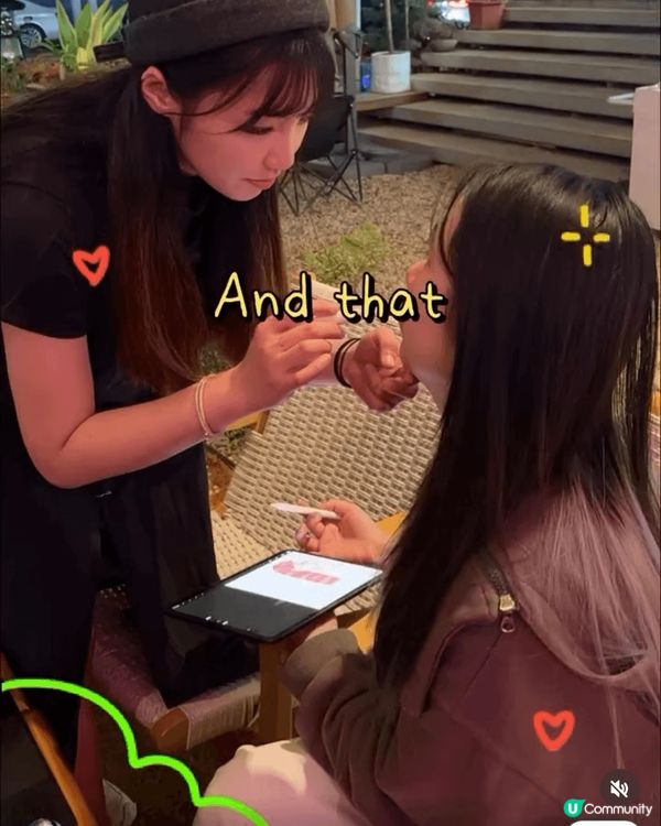 我外出幫客人化妝嘅相片