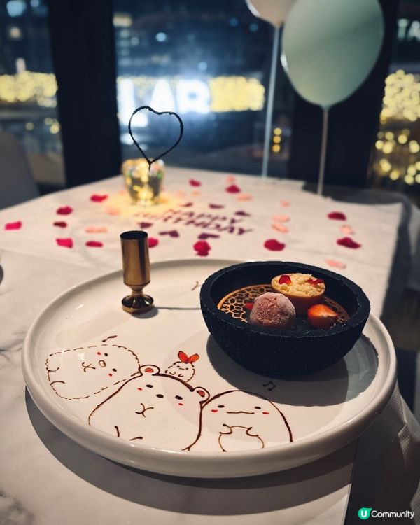 六道菜生日套餐🎂免費超萌生日畫碟甜品