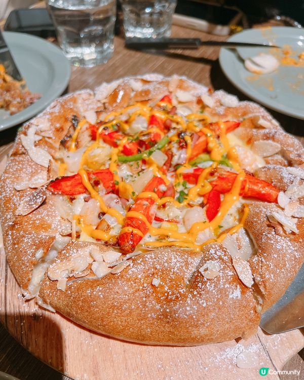 Pizza Maru芝士拉絲20cm！海鮮披薩🍕x泡菜鴨胸🤤