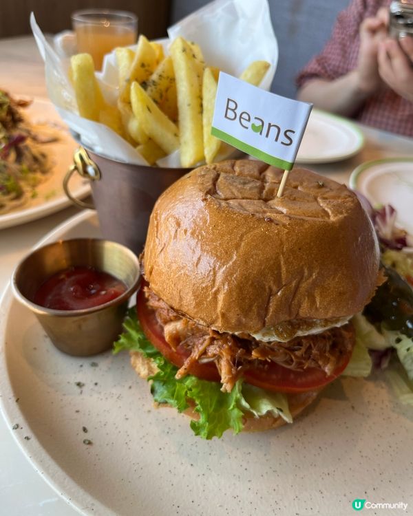 Beans lunch好食，推薦加購蛋糕