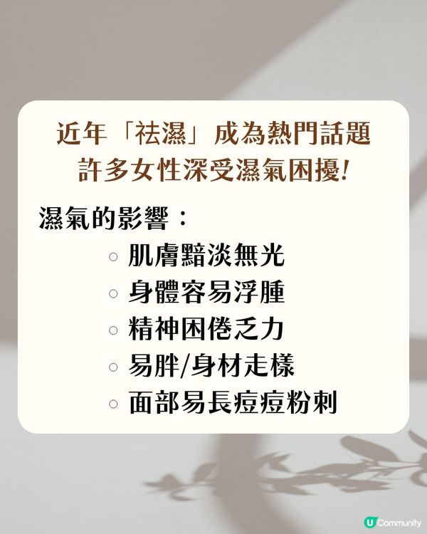 女生必看！濕氣重自救指南 3款祛濕茶+3大忌口 輕鬆告別暗沉/浮腫/易胖體質‼️