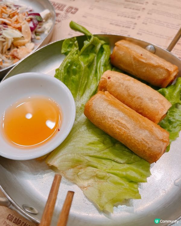 金鐘越式暴擊！生牛油條河粉🍜＋炸春卷超邪惡🫔😝